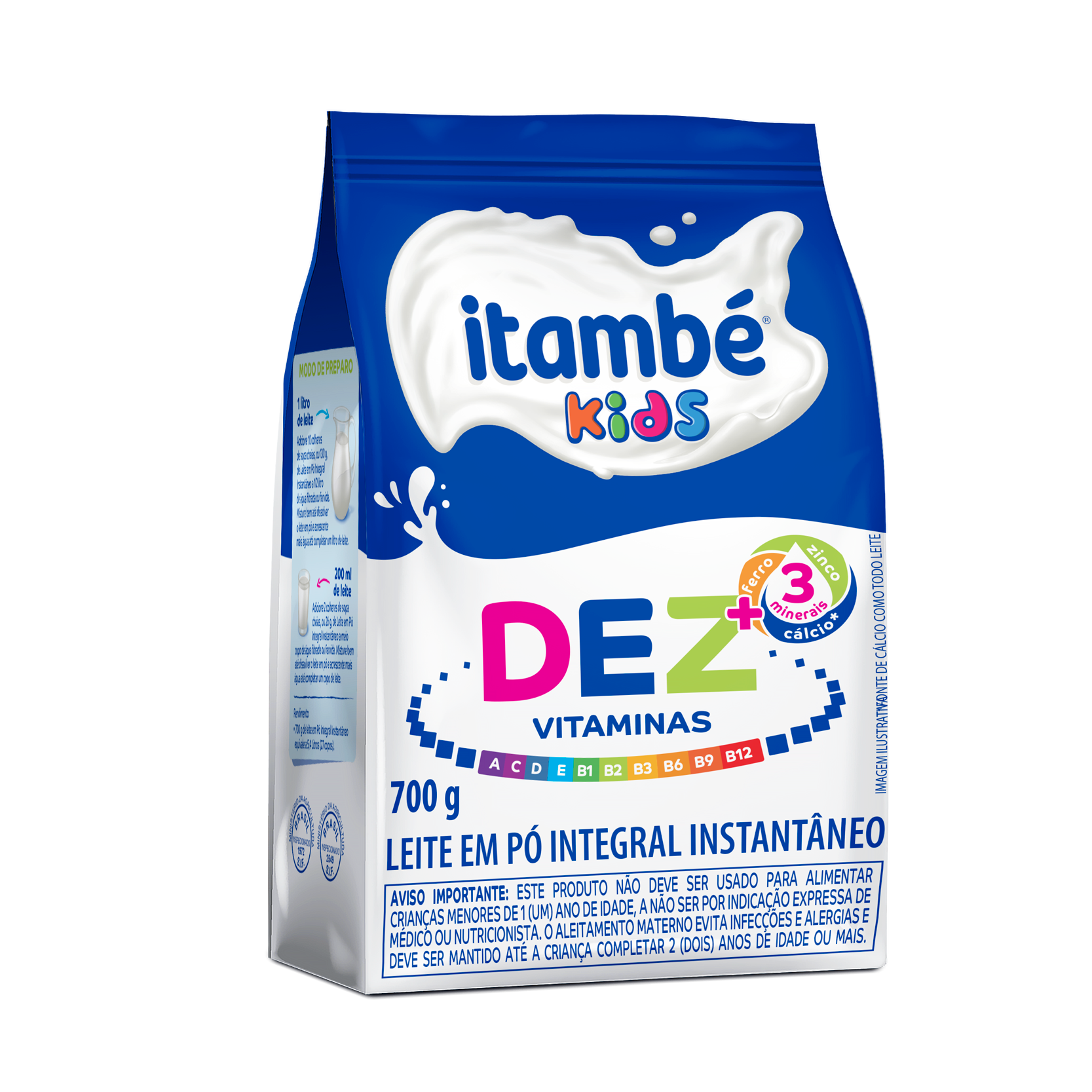 Leite em Pó Itambé Kids Dez Vitaminas 700g