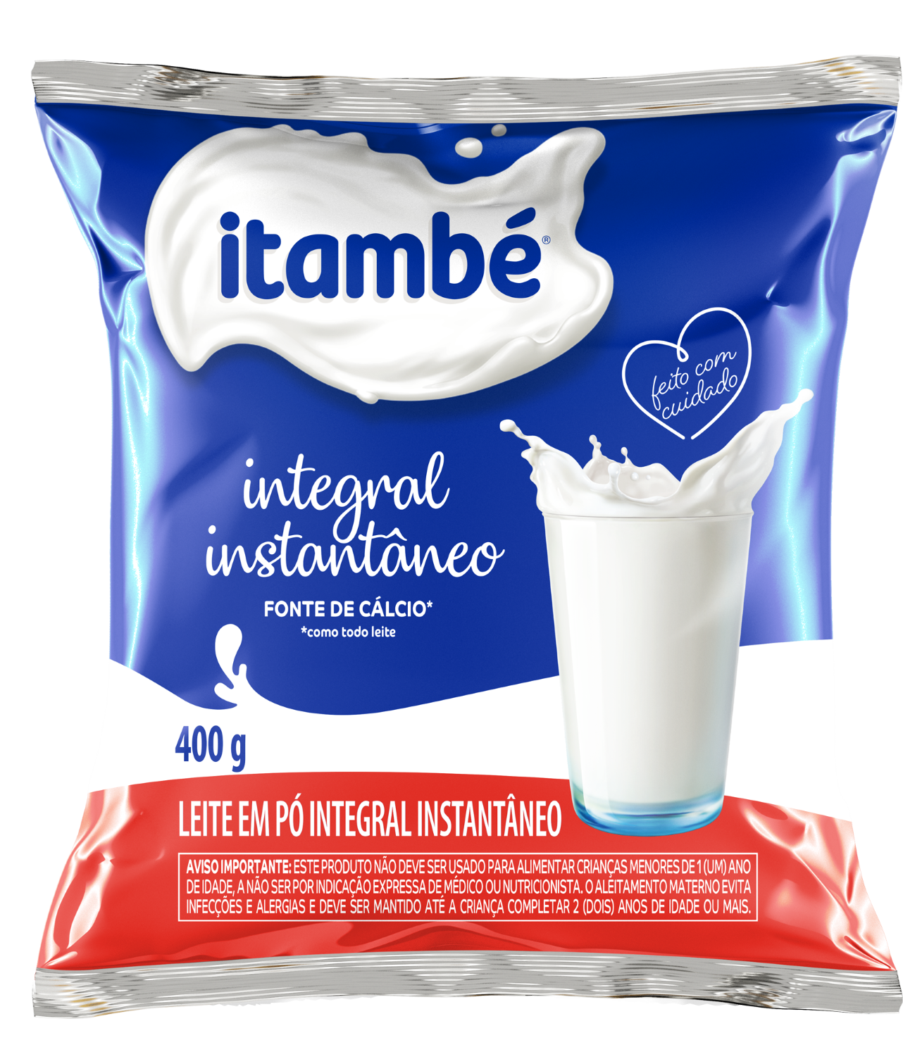 Leite em Pó Integral Instantâneo Sachê 400g