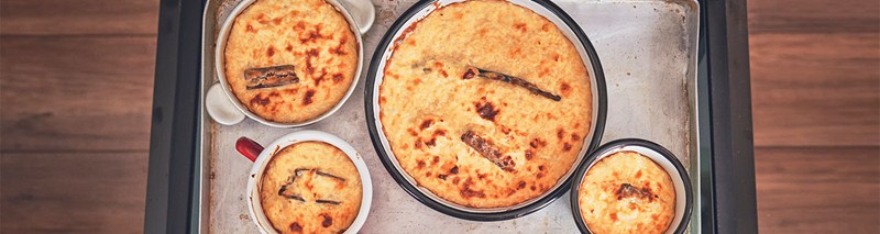 Arroz cremoso de forno